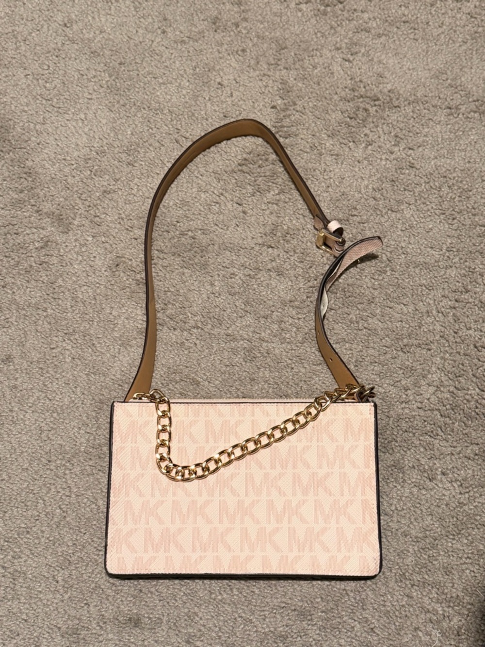 Michael Kors Pink Signature Chain Waist Bag / Fanny Pack